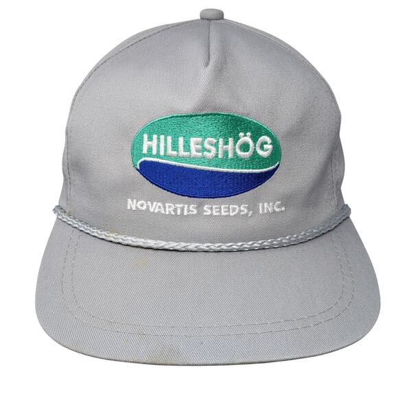 Hilleshog Novartis Seeds Inc Slideback Rope Hat Gray One Size K-Products